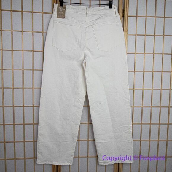Madewell The Tall Perfect Vintage Wide-Leg Crop Jean Tile White,‎ 31 TALL - Picture 7 of 16